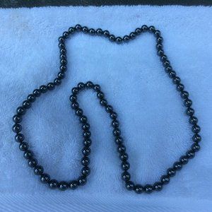 Hematite bead necklace